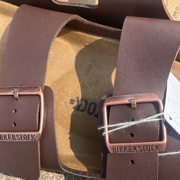 Birkenstock Arizona women’s  Birko-Flor sandal brown nwt - Picture 8 of 13